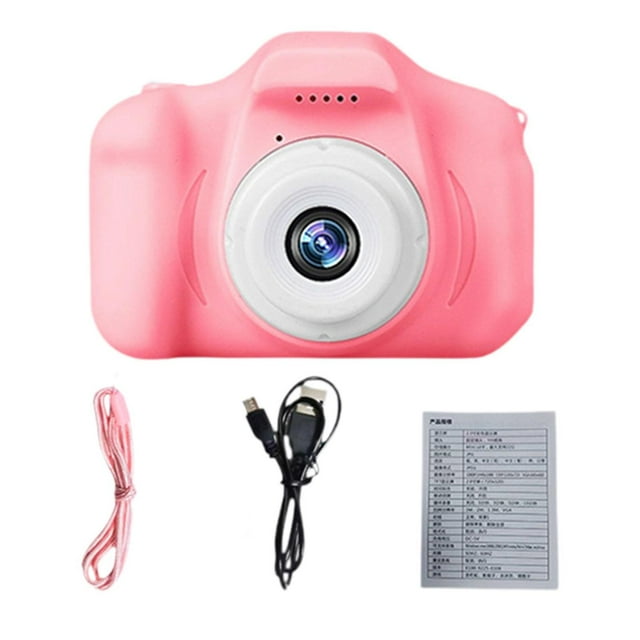 Cámara infantil, videocámara, regalo de cumpleaños portátil para 3-12 niños Video para niñas Selfie Camera, Video digital para niños rosa