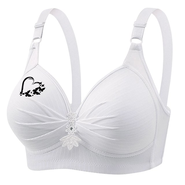 Women's Printed Plus Size Daily Bra Underwear Without Underwire