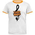 thumbnail image 1 of Treble Maker Mens Ringer T Shirt White-Gold SM, 1 of 1