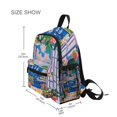 thumbnail image 3 of FORMRS School Backpack with Front Zippered Pocket 12" Student Travel Daypack, Floral Window, 3 of 6