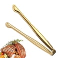 thumbnail image 2 of Kitchen Utensil Set Gold Stainless Mini Service Tongs 6 Inch Tongs Stainless Sugar Cube Tongs Ice Tongs Mini Food Clip Food Bread Clip Sugar Cube Clip Ice Clip Ice Cube Clip, 2 of 5