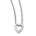 thumbnail image 1 of SS White Ice.02ct Collier Coeur Diamant 18 Pouces, 1 of 3