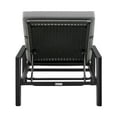 thumbnail image 5 of Grand Outdoor Patio Adjustable Chaise Lounge Chair in Aluminum with Grey Cushions, 5 of 12