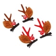 thumbnail image 4 of Minkissy 4 Pcs Barrettes Rouges Khaki Flocage pour Filles et Femmes Mignonnes Bois Headdress Hairpin, 4 of 8