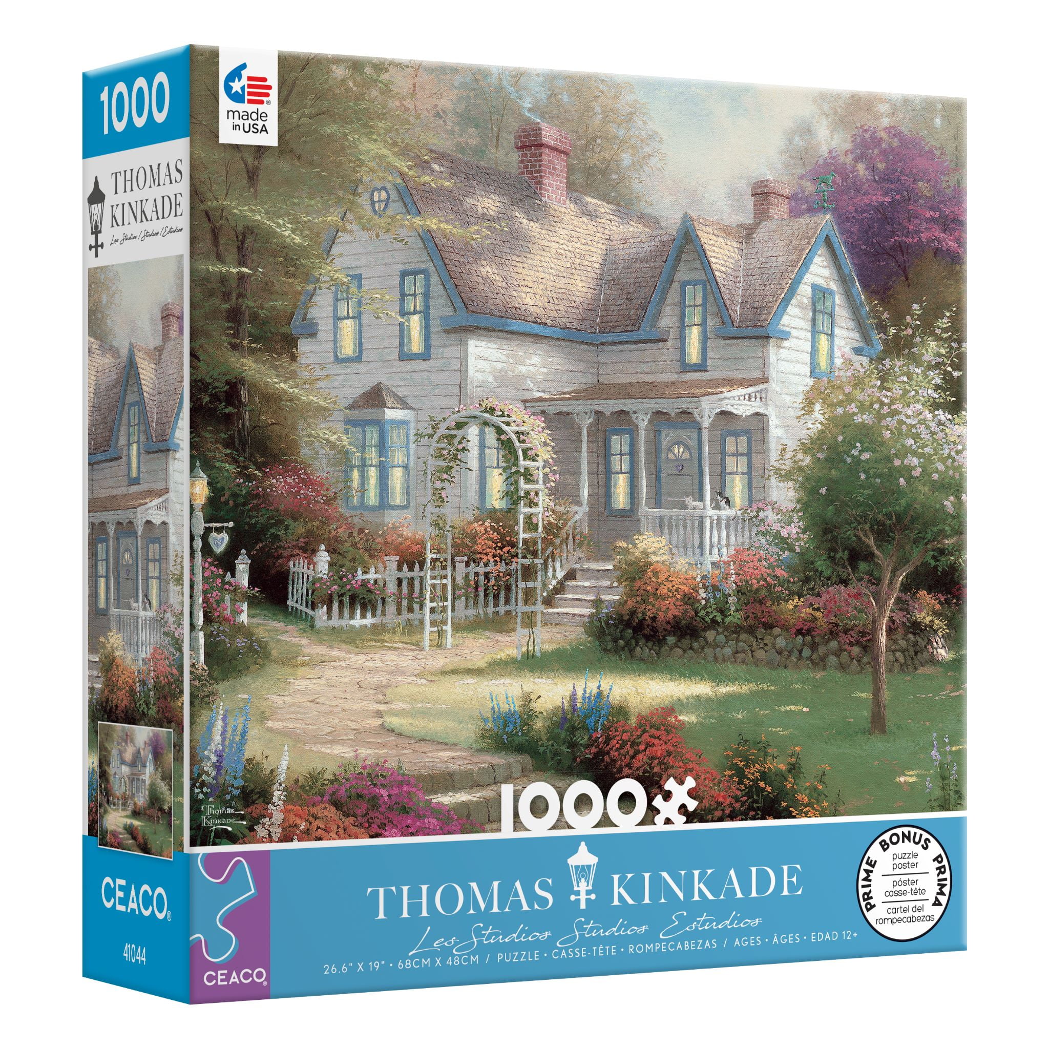 English Cottage 1000 Piece Jigsaw Puzzles Assembling Toys Interactive Games Hot 