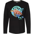 thumbnail image 3 of Inktastic Key West, Florida Swimming Sea Turtle with Bubbles Long Sleeve T-Shirt, 3 of 5