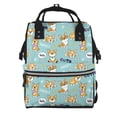 thumbnail image 1 of Easygdp Cute Dogs Corgi para Bolsa de Bebé de Gran Capacidad con Múltiples Bolsillos, Bolsa de Pañales para Padres, Bolsa de Viaje Organizada y Elegante, 1 of 6