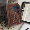 thumbnail image 6 of HELLHERO Butterfly Women Print Church Bible Bag Waterproof for Outdoor Study Christian Prayer Casual, PU Leather Portable Bible Carrying Case, 6 of 12