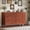Walnut, variant on 9 Drawer Dresser for Bedroom , Modern Fluted Storage Chest with Farmhouse Wood Grain for Home Space