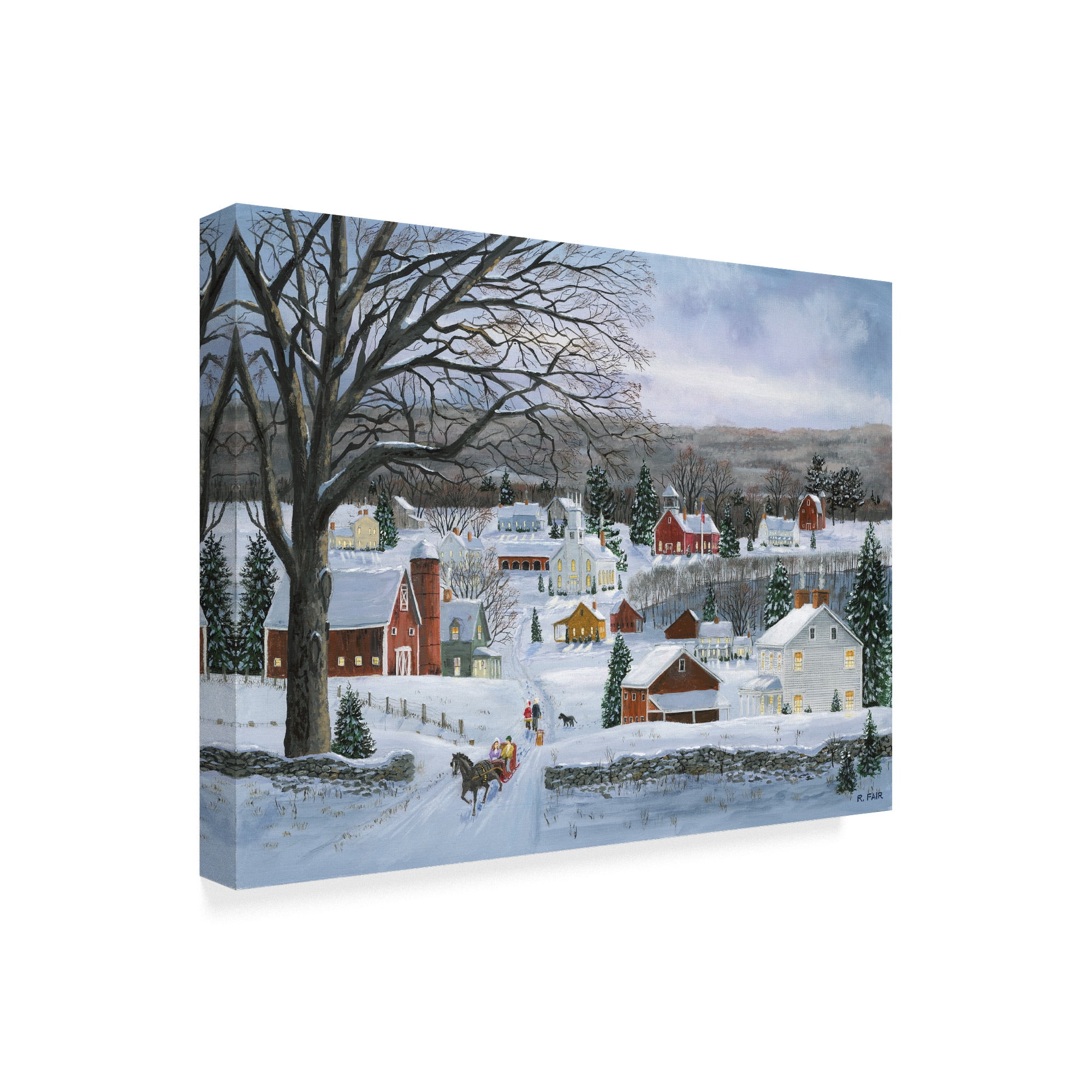 Trademark Fine Art 'Peaceful Valley Road' Canvas Art by Bob Fair