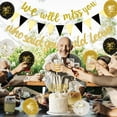 thumbnail image 4 of Farewell Party Decorations Retirement Balloons Decorations, Who Said You Could Leave Banner Glitter We Will Miss You Banner, Cake Topper and Black Gold Balloons for Retirement Party Supplies, 4 of 7