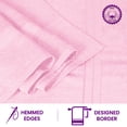 thumbnail image 5 of Casa Lino 2Pc Premium Bath Sheets (Extra Large) for Adults (72" x 36") - 100% Cotton, 400GSM, Ultra Absorbent (Blush), 5 of 6