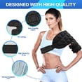 thumbnail image 6 of Ueasy Shoulder Ice Pack for Men & Women with Adjustable Strap Shoulder Brace for Cold & Hot Therapy Reusable Ice Shoulder Wrap Rotator Cuff for Injuries Pain Relief Swelling Recovery Bursitis, 6 of 10