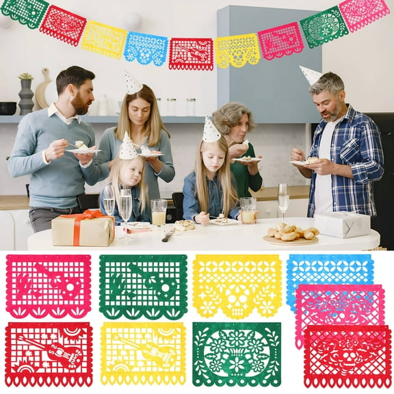 Masteelf Hemoton 1 Set Mexican Party Banner Fiesta Decorative Banner Reusable Day of the Dead Decoration Party Supply