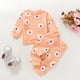thumbnail image 5 of Gibobby Conjunto para bebé y niño Tops y pantalones con estampado de flores de manga larga para bebés recién nacidos y niñas, conjunto de ropa de 2 uds para niños(Naranja,18-24 Meses), 5 of 5
