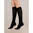 thumbnail image 2 of Medias de algodón suaves hasta la rodilla para mujer COTTON DAY, negras, 2 of 7