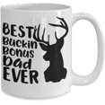thumbnail image 2 of Stepdad Mug Best Buckin Bonus Dad Funny Deer Hunting Pun for Fathers Day Idea for Step Dad From Stepchildren 11 or 15 oz White Ceramic Coffee Cup for Men Christmas Birthday Anniversary, 2 of 8