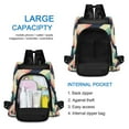 thumbnail image 6 of FORMRS Women's Travel Backpack Purse Anti-Theft Hidden Pockets Casual Shoulder Bag, Green Stripes, 6 of 7