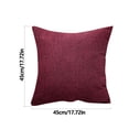 thumbnail image 3 of Throw Pillow Covers 18x18 Inch, Rustic Linen Decorative Square Pillowcases, Farmhouse Holiday Cushion Covers for Couch Sofa Living Room Bedroom Outdoor Home Decor, 3 of 3