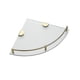 thumbnail image 1 of Bathroom Shelves, Bathroom Glass Corner Shelf Wall Mounted ,tempered Glass Shelf For Storing Shower, 1 of 5