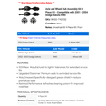 thumbnail image 2 of Axle and Wheel Hub Assembly Kit 4 Piece Kit - Compatible with 2001 - 2004 Dodge Dakota RWD 2002 2003, 2 of 2