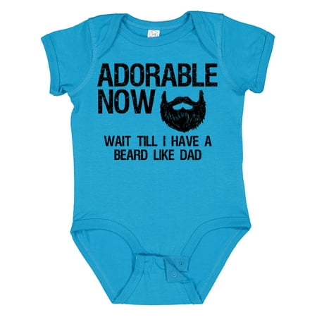 

Inktastic Adorable Now...wait Till I Have a Beard Like Dad Boys Baby Bodysuit