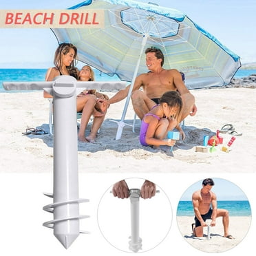 Nrmrqz Beach Umbrella Sand Beach Umbrella Fixed Accessories
