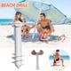 thumbnail image 1 of Xihbxyly Dia Del Primer Ministro Sombrilla de Playa Sombrilla de Playa de Arena Accesorios Fijos, 1 of 7