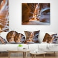 thumbnail image 4 of Designart Antelope Canyon Glow Inside - Landscape Photography Throw Pillow - 12x20, 4 of 5
