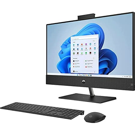 HP Pavilion 27 Touch Desktop 4TB SSD 64GB RAM (Intel 10th gen Processor with Six cores and Turbo Boost to 4.30GHz, 64 GB RAM, 4 TB SSD, 27-inch FullHD Touchscreen, Win 11) PC Computer All-in-One