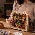 thumbnail image 4 of 5D Handmade Craft Bag, Halloween Pearl Diamond Painting DIY Kit , Fall Wall Art Home Decor, Beginner Friendly Seasonal Craft Gift for Halloween Party(Style B), 4 of 5