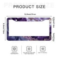 thumbnail image 6 of Purple Marble License Plate Frames for Women Men Car Plate Holder Cover Metal Tag Aluminum Car Accessories Front Rear Plate Decor, 6 of 6