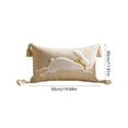 thumbnail image 4 of Kdkad Easter Bunny Pillow Cover 11.8×19.7 Inch, Beige/Green Embroidered Rabbit Decorative Cushion Cover, Soft Polyester Throw Pillowcase for Sofa Couch Bed Room, Washable, 4 of 7