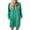 Green, variant on DOKOTOO Women's Mini Dress Zip Up Stand Neck Embossed Floral Pattern Casual Dresses