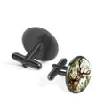 thumbnail image 2 of Deer Elegant Dress Accessory: Stainless Steel Men's Cufflinks Set with Shirt Clip for Formal Occasions, 2 of 6