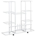 thumbnail image 2 of vidaXL 37.2"x9.6"x36" 6-Tier White Iron Plant Stand with Rust Resistant, 2 of 6
