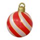 thumbnail image 2 of Fiudx Pelota Inflable Navideña de Pvc, Resistente a La Intemperie, Ideal para Jardín, Temática de Papá Noel, para Fiestas, 45 Cm de Diámetro, Fácil de Inflar., 2 of 7