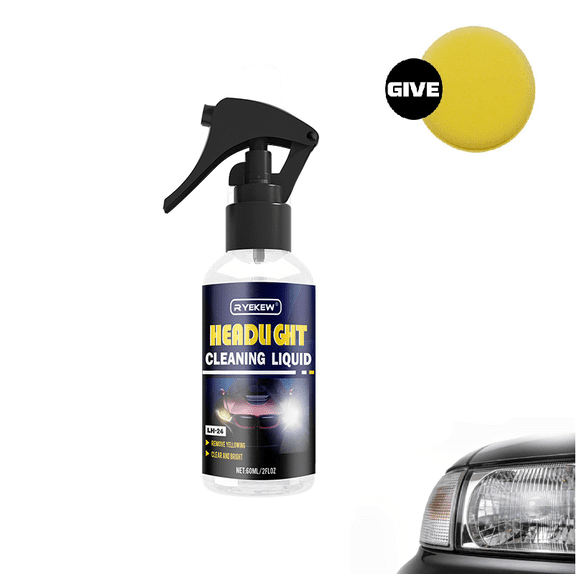 2026 New Car Headlight Restoration Agent – Fast & Easy Cleaner for Oxidized, Yellowed Headlamps, Refurbishing Fluid Restores Clarity & Brightness(RL 1 PC)