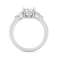thumbnail image 5 of Compton - Moissanite Marquise Cut Lab Diamond Engagement Ring With Oval & PavÃ© Sidestones, 5 of 6