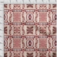 thumbnail image 4 of oneOone Viscose Jersey Dark Rose Brown Fabric Asian Ornamental Dress Material Fabric Print Fabric By The Yard 60 Inch Wide, 4 of 4