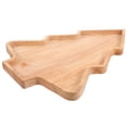 thumbnail image 5 of Gymnture Christmas Serving Platter Christmas Tree Shape Wooden Serving Tray Fruit Tray, 5 of 10