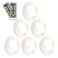 thumbnail image 1 of Under Cabinet Lighting, 6 Pack Closet Light Closet Lights with Remote Control for Kitchen Cabinets, Closets, Garage, 1 of 7