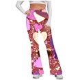 thumbnail image 2 of SELONE Yogalicious Leggings Flare Plus Size Gym Leggings Full Length Summer Pants Curvy Casual Long Bootcut Vacation Pants Multicolor XL Breathable Beach Pants (Non Shiny Design Only Prints), 2 of 5