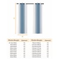 thumbnail image 6 of Blue White Ombre Blackout Curtain 39 Inch Length 2 Panels Set, Modern Abstract Art Farmhouse Gradient Two-layer Sewing Polyester Fiber Blackout Curtain with Grommet, 27.5" x 39" x2, 6 of 9