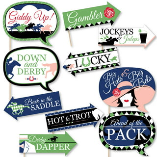  Arosche Kentucky Derby Decorations Yard Signs 8 Pcs with  Stakes Kentucky Derby Party Supplies Run for the Roses Horse Racing Hat Derby  Decor for Indoor Outdoor Lawn,Garden,Home Decorations : Patio
