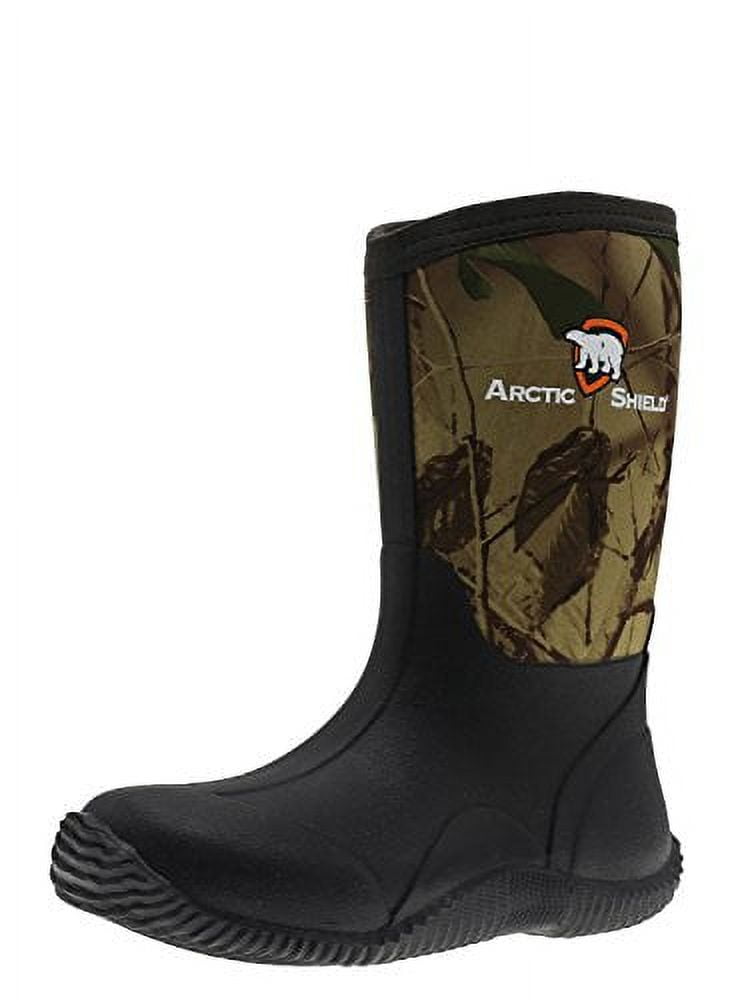 Arcticshield men's waterproof durable insulated rubber neoprene outdoor boots hot sale