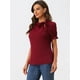 thumbnail image 3 of Top Elegante De BluDe ManCorDe OficiDe Las Camisas Del Cuello De PajariDe Las Mujeres BorgoXL, 3 of 4