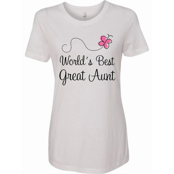 Inktastic Worlds Best Great Aunt Women's T-Shirt