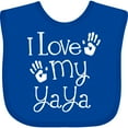 thumbnail image 3 of Inktastic I Love My Yaya Grandchild Boys or Girls Baby Bib, 3 of 4