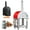 Red, variant on KOSTCH 32.5in Pizza Oven Outdoor, Wood Fire & Propane Pizza Oven with Casters in Stainless Steel for Camping and Backyard